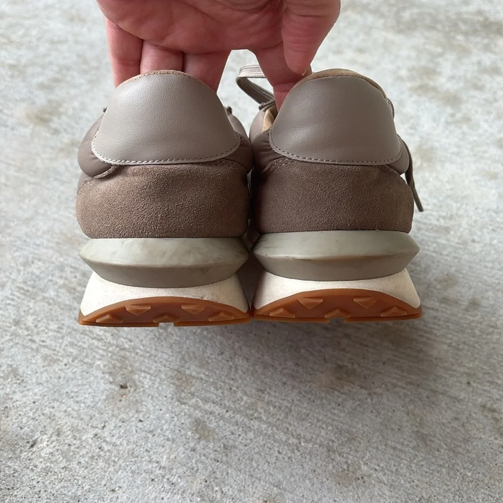 J Slides suede accents